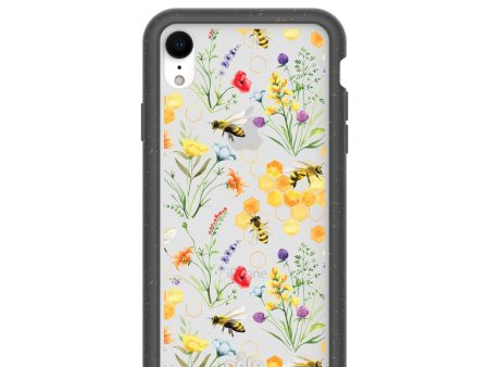 Clear Sweet Bees iPhone XR Case With Black Ridge Online