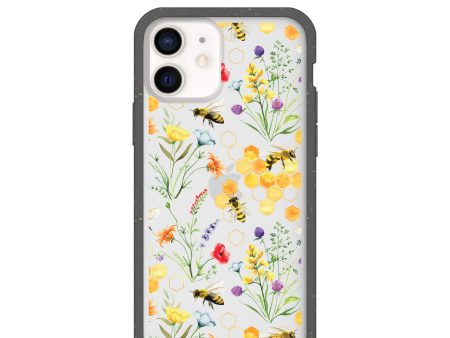 Clear Sweet Bees iPhone 12  iPhone 12 Pro Case With Black Ridge Online