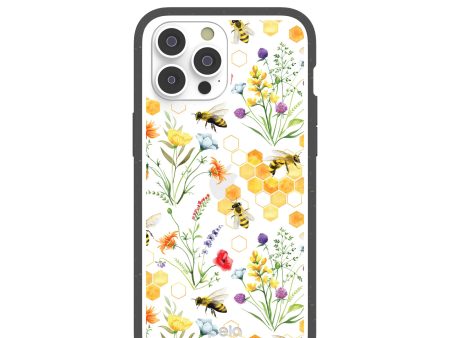 Clear Sweet Bees iPhone 14 Pro Max Case With Black Ridge Discount