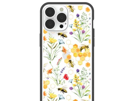 Clear Sweet Bees iPhone 13 Pro Max Case With Black Ridge Discount