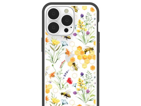 Clear Sweet Bees iPhone 13 Pro Case With Black Ridge Online Sale