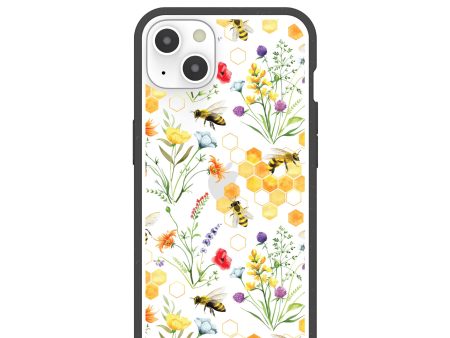 Clear Sweet Bees iPhone 13 Case With Black Ridge on Sale