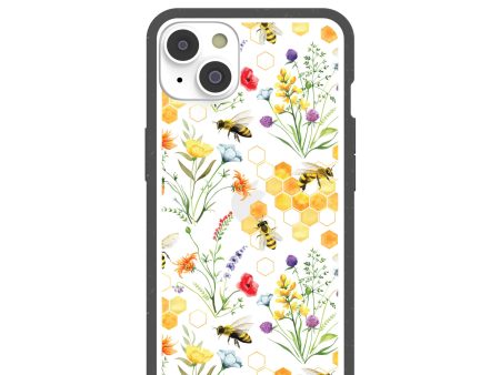 Clear Sweet Bees iPhone 14 Case With Black Ridge Discount