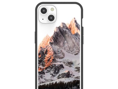 Clear Alps iPhone 13 Case With Black Ridge Fashion