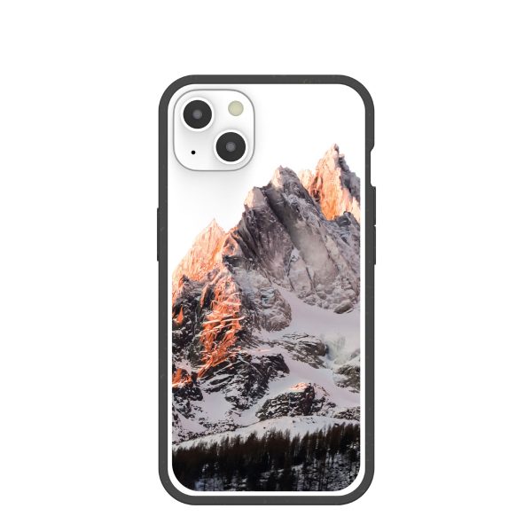 Clear Alps iPhone 13 Case With Black Ridge Fashion