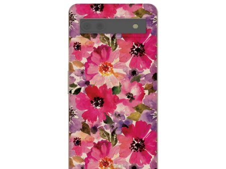 Seashell Painted Petals Google Pixel 6a Case Cheap