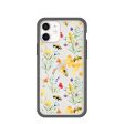 Clear Sweet Bees iPhone 12 Mini Case With Black Ridge Cheap