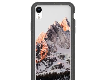 Clear Alps iPhone XR Case With Black Ridge Cheap