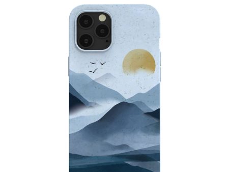 Powder Blue Misty Mountains iPhone 12 Pro Max Case Discount