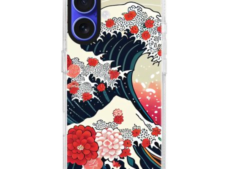 Waves & Flowers iPhone Ultra Clear Case Online Sale