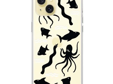 Water, Ocean and Sea Animals iPhone 15 Ultra Clear Case For Sale