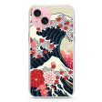 Waves & Flowers iPhone 15 Ultra Clear Case For Cheap