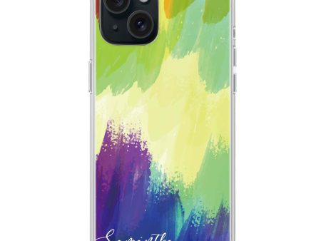 Watercolor Abstract iPhone 15 Ultra Clear Case For Sale