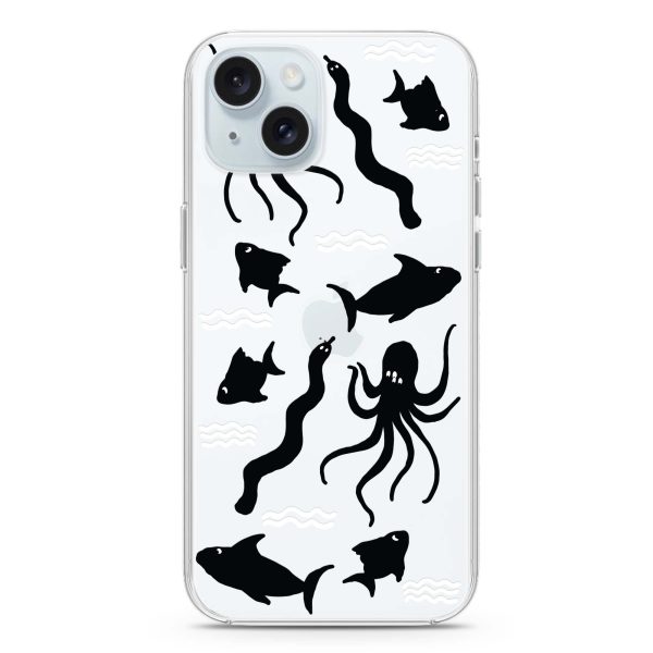 Water, Ocean and Sea Animals iPhone 15 Ultra Clear Case For Sale