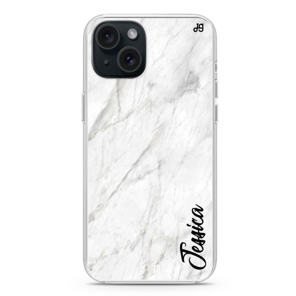 White Marble – Deep Love iPhone 15 Ultra Clear Case Cheap