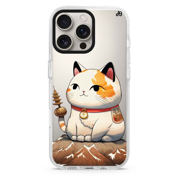 A Cute Cat iPhone 15 Pro Ultra Clear Case Sale