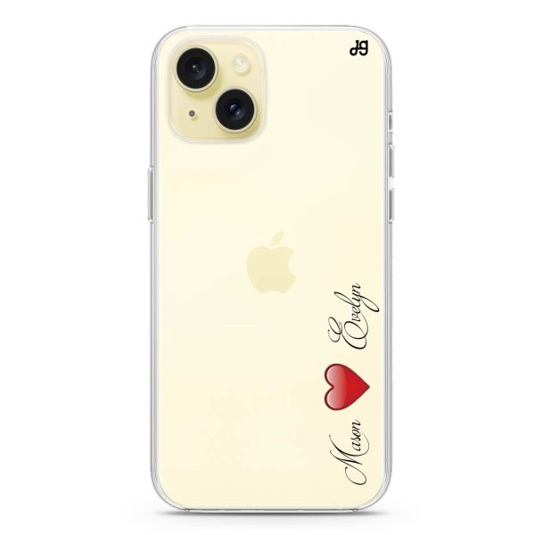 You & Me iPhone 15 Plus Ultra Clear Case For Cheap