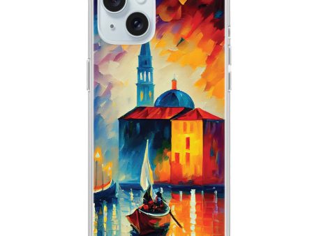 A Boat in Italy iPhone 15 Ultra Clear Case For Sale