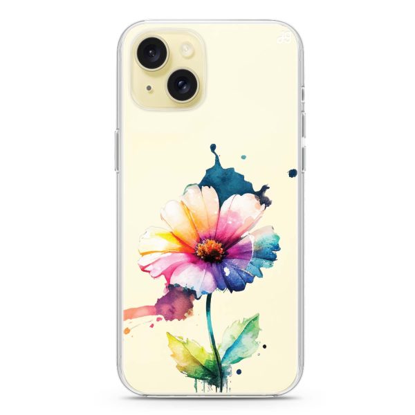 A Beautiful Flower iPhone 15 Plus Ultra Clear Case For Cheap