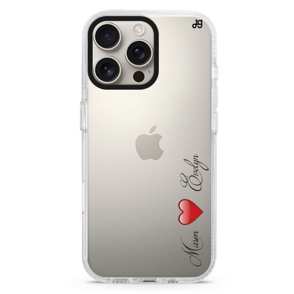 You & Me iPhone 15 Pro Ultra Clear Case Sale