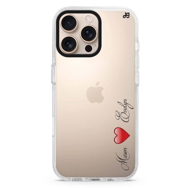 You & Me iPhone 15 Pro Ultra Clear Case Sale