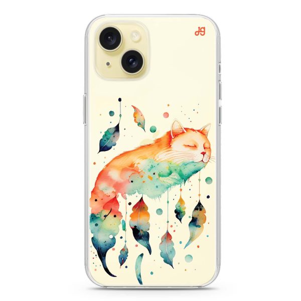 A Dream Cat iPhone 15 Ultra Clear Case Hot on Sale