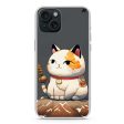 A Cute Cat iPhone 15 Ultra Clear Case on Sale