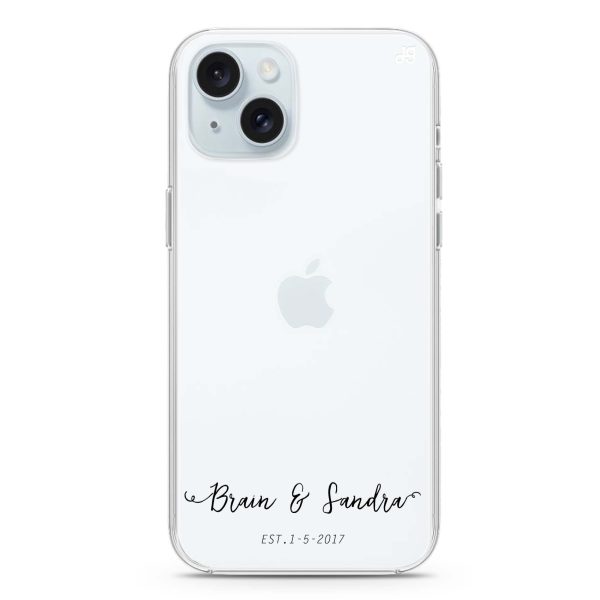 You & Me & Our Date iPhone 15 Ultra Clear Case Supply