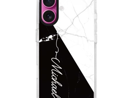 White And Black Marble iPhone Ultra Clear Case Sale