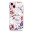 White Marble & Flower iPhone 15 Ultra Clear Case Online