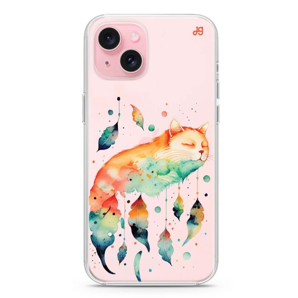 A Dream Cat iPhone 15 Ultra Clear Case Hot on Sale