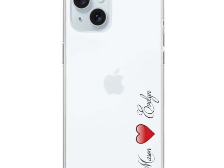 You & Me iPhone 15 Plus Ultra Clear Case For Cheap