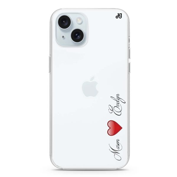 You & Me iPhone 15 Plus Ultra Clear Case For Cheap