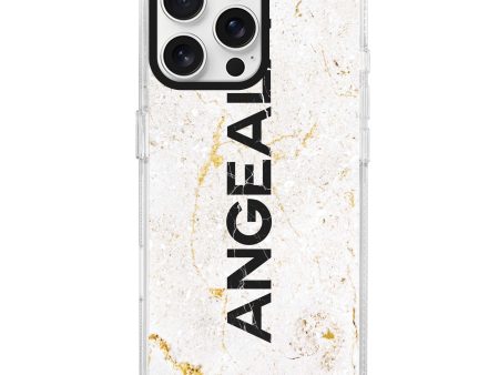 White Marble iPhone 15 Pro Ultra Clear Case For Sale