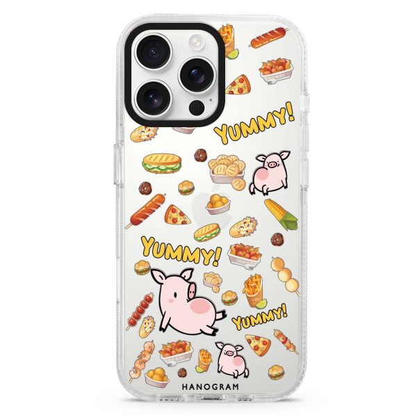 Yummy Piggy iPhone 15 Pro Ultra Clear Case Fashion