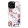 White Marble & Flower iPhone 15 Pro Ultra Clear Case For Cheap