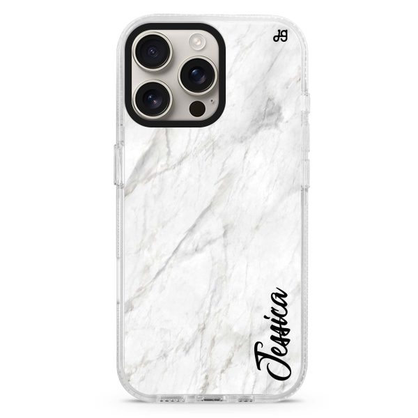 White Marble – Deep Love iPhone 15 Pro Ultra Clear Case Online now