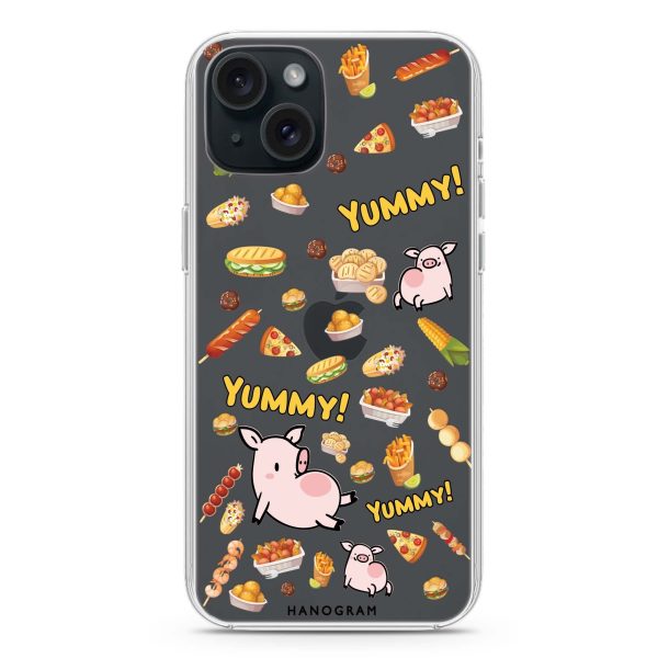 Yummy Piggy iPhone 15 Plus Ultra Clear Case Hot on Sale