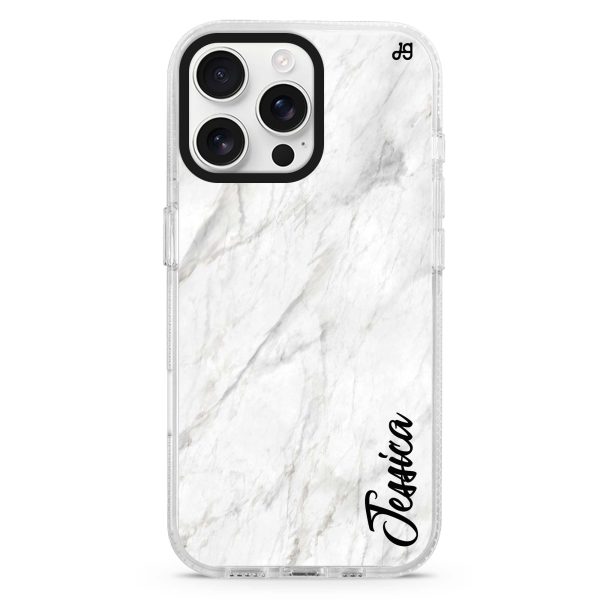 White Marble – Deep Love iPhone 15 Pro Ultra Clear Case Online now