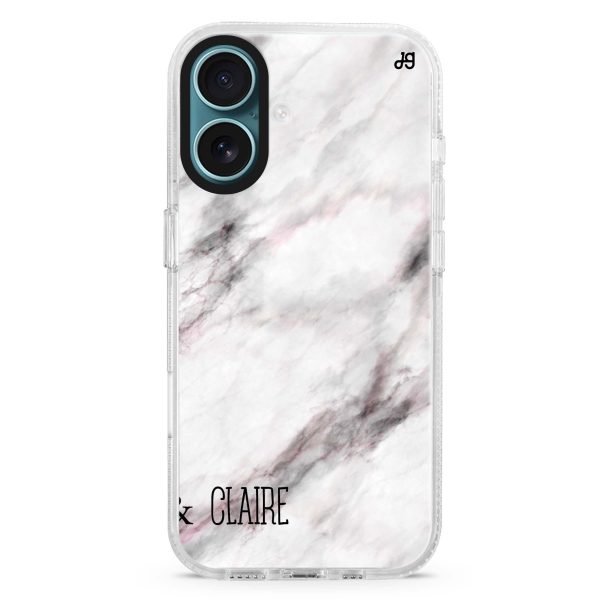 White Marble iPhone Ultra Clear Case Cheap