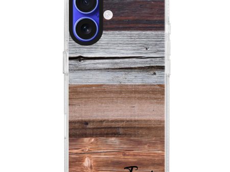 Wood Grain Varigegated iPhone Ultra Clear Case Online Sale