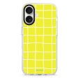 Yellow Checked Pattern iPhone Ultra Clear Case Discount