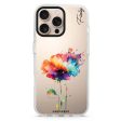 A Beautiful Watercolour Flower iPhone 15 Pro Ultra Clear Case For Cheap