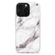 White Marble iPhone 15 Pro Ultra Clear Case on Sale