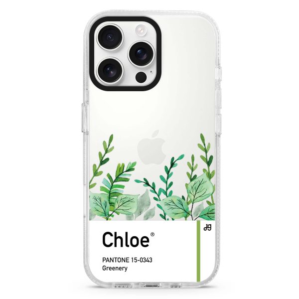 #15-0343 Greenery I iPhone 15 Pro Max Ultra Clear Case Online now