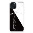 White And Black Marble iPhone 15 Plus Ultra Clear Case For Sale