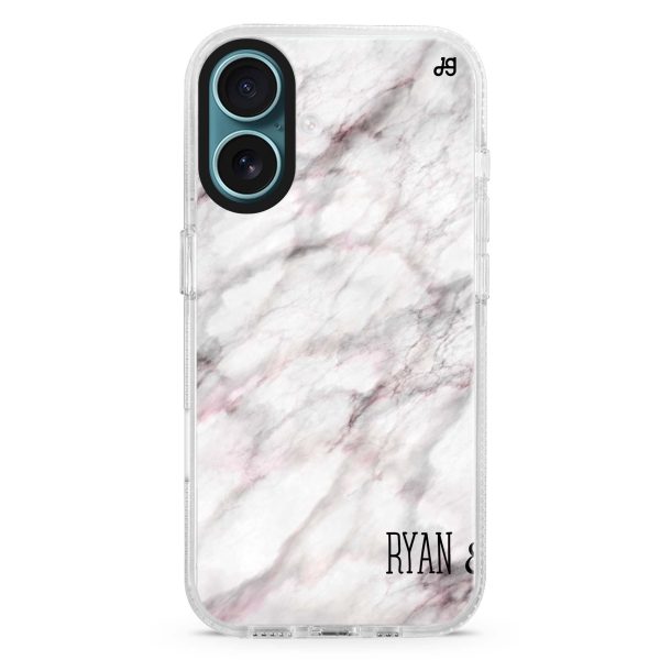 White Marble iPhone Ultra Clear Case Supply