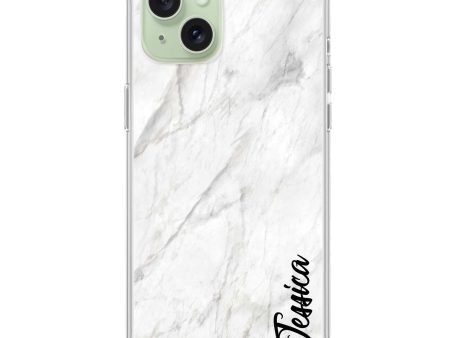 White Marble – Deep Love iPhone 15 Plus Ultra Clear Case Sale