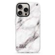 White Marble iPhone 15 Pro Ultra Clear Case on Sale