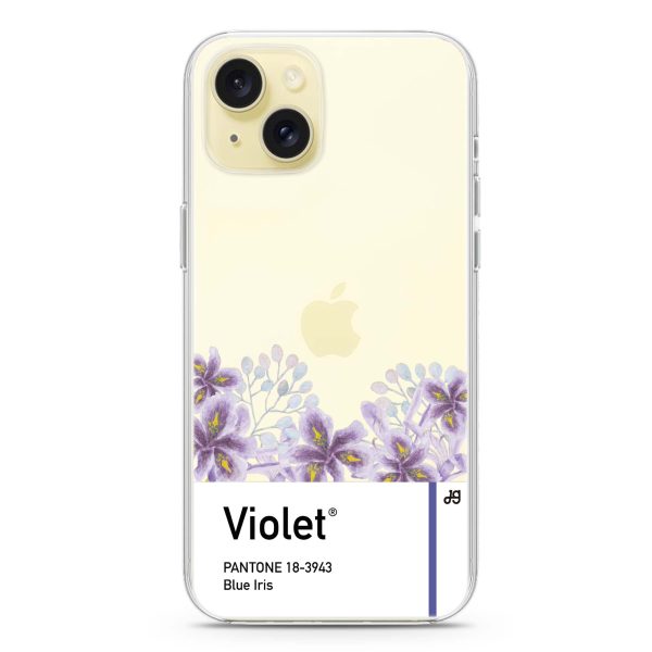 #18-3943 Blue Iris I iPhone 15 Plus Ultra Clear Case For Sale